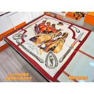 Hermes silk scarf 90x90cm 060509 2025 (TOP QUALITY)