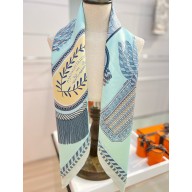 Hermes silk scarf 90x90cm 060537 2025 (TOP QUALITY)