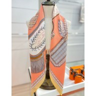 Hermes silk scarf 90x90cm 060539 2025 (TOP QUALITY)