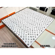 Chanel silk scarf 90x90cm 060922 2025 (TOP QUALITY)