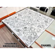 Chanel silk scarf 90x90cm 060930 2025 (TOP QUALITY)