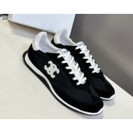 CELINE RACER - LOW TOP SNEAKER IN Nylon, Suede Calfskin and Calfskin black 2025