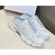 Dior Chrono Sneaker light blue Mesh and white Calfskin 2025