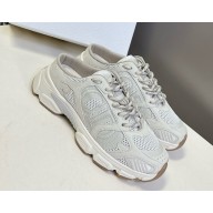 Dior Chrono Sneaker white Mesh and beige Calfskin 2025