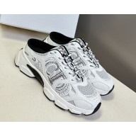 Dior Chrono Sneaker white Mesh and black / white Calfskin 0611 2025