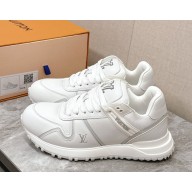 Louis Vuitton women/men 1AHSRL Run Away Maxi Sneaker White Plain calf leather 2025