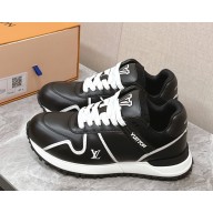 Louis Vuitton women/men 1AHSS0 Run Away Maxi Sneaker Black Plain calf leather 2025
