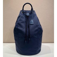 Prada Canvas drawstring duffle bag 2vy011 Baltic Blue 2025