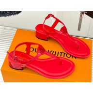 Louis Vuitton 1AHO94 Sunkiss Sandal Red Patent calf leather 2025