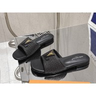 Louis Vuitton 1AHLXN LV Mare Flat Mule Black Raffia 2025