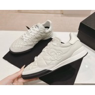 Chanel sneaker Shiny Calfskin, Calfskin & Suede Calfskin G45839 white 2025