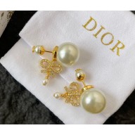 Dior Tribales Earrings Gold-Finish Metal with White Resin Pearls and Silver-Tone Crystals 2025