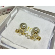 Dior Tribales Earrings Gold-Finish Metal with White Resin Pearls and Silver-Tone Crystals 02 2025
