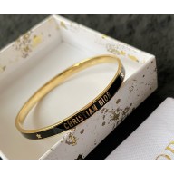 Dior Code Bangle Gold-Finish Metal and Black Lacquer 2025