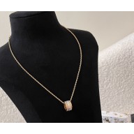 Dior Night Code Necklace Gold-Finish Metal, White Crystals and Latte Lacquer 2025