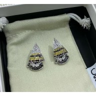 Loewe Feather earrings in sterling silver and crystals Silver/Orange 2025