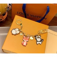 Louis Vuitton Animal Family Charm Key Holder 2025