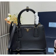 Prada Small Prada Galleria Saffiano leather bag 1BA896 Black 2025