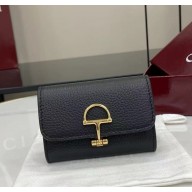 Gucci Softbit card case 828148 Black grainy leather 2025