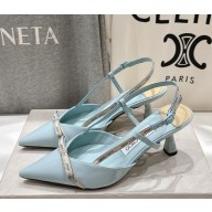 Jimmy choo Camila 65 Light Verde Patent Slingback Pumps 2025