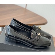Chanel Mocassins patent calfskin black 2025