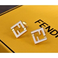 Fendi Forever earrings  Gold-coloured and white metal earrings white 01 2025