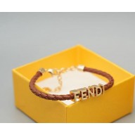Fendi Fendigraphy Bracelet Camel-coloured leather bracelet beige 2025