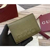 Gucci GG Marmont wallet 835076 green leather 2025