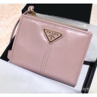 Prada Small leather wallet 1ML050 Rosy Blush 2025