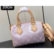 Louis Vuitton Monoglam canvas Speedy Bandoulière 20 Bag M22849 Rose Pink 2023