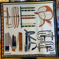 Hermes silk scarf 90x90cm 01 2024 FW(TOP QUALITY)