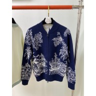 DIOR BLUE KNIT JACKET 2023
