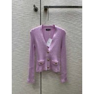 BALMAIN pink CARDIGAN 2023