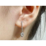 messika diamond Joy Hoop Earrings Pear Diamond 2x0.10ct