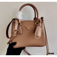 Prada Galleria Saffiano Leather Micro-bag 1BA906 Beige 2021