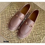 Gucci Leather Horsebit Espadrilles Dusty Pink 2021