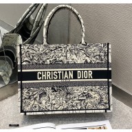 Dior Small Book Tote Bag in Multicolor Zodiac Embroidery 2021