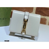 Gucci Jackie 1961 Card Case Wallet 645536 Leather White 2021