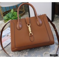 Gucci Jackie 1961 Medium Tote Bag 649016 Leather Brown 2021