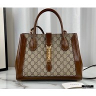 Gucci Jackie 1961 Medium Tote Bag 649016 GG Supreme Canvas 2021