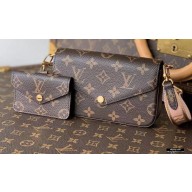 Louis Vuitton Monogram Canvas Félicie Strap & Go Bag M80091 Pink 2021