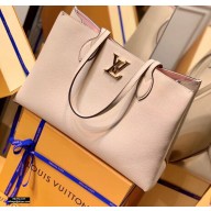 Louis Vuitton Lockme Shopper Tote Bag M57346 Greige 2021