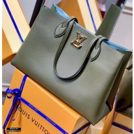 Louis Vuitton Lockme Shopper Tote Bag M57508 Khaki Green 2021