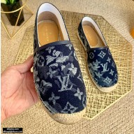 Louis Vuitton Monogram Tapestry Denim Bidart Espadrilles Blue 2021