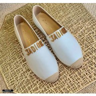 Dior Leather J'adior Espadrilles White 2021