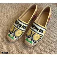Dior Granville Espadrilles In Lights Embroidered Cotton 2021
