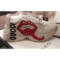 Gucci Rhyton Leather Lovers Sneakers 07 2021