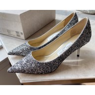 Jimmy Choo Heel 6.5cm Love Pumps Glitter 20 2021
