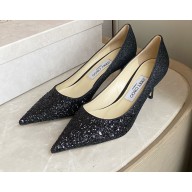 Jimmy Choo Heel 6.5cm Love Pumps Glitter 05 2021