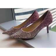 Jimmy Choo Heel 6.5cm Love Pumps Glitter 07 2021